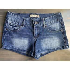 Paris Blues Y2k Denim Blue Jean Shorts Size 5 Low Rise